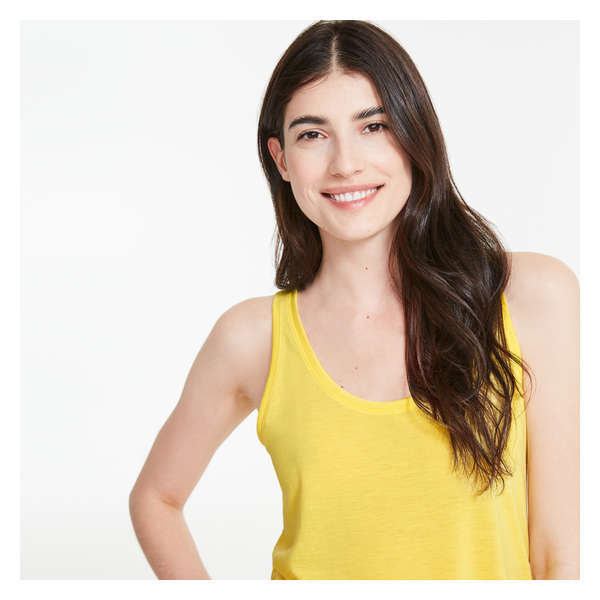 Relaxed-Fit Tank - Light Yellow